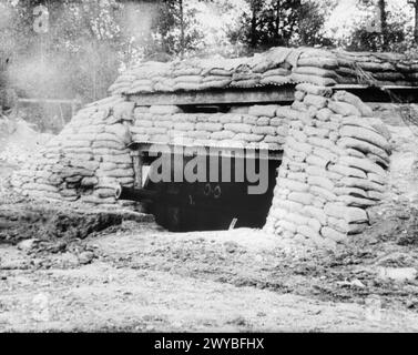 Kanadische Artillerieeinheiten betreiben 60-Pfünder-Geschütze während der Schlacht an der Somme von Juli bis November 1916. Stockfoto