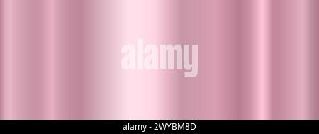 Rosa Metallic-Farbverlauf. Ein Banner mit metallischer Farbverlaufsstruktur. Stock Vektor