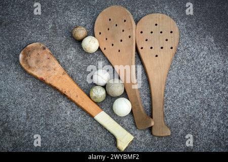 Pala, Baskenland Pelota, Fronton, Bilbao, Baskenland, Spanien. Stockfoto