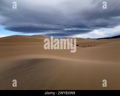 Die spektakulären Sanddünen des Steinbocks im Death Valley National Park, Kalifornien, USA Stockfoto