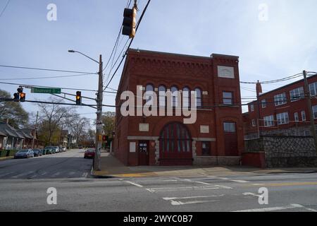 Historische Feuerwache Nr. 6, heute Teil der MLK Jr. National Historical Park, Atlanta, Foto vom 23. November 2023. Stockfoto