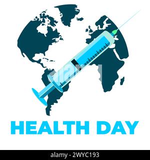 Weltgesundheit, Weltgesundheitstag Vektor-Illustration. Stock Vektor