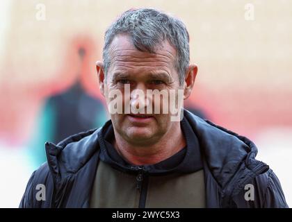 Erster Teamtrainer Kevin Nancekivell von Plymouth Argyle während des Sky Bet Championship Matches Rotherham United gegen Plymouth Argyle im New York Stadium, Rotherham, Vereinigtes Königreich, 5. April 2024 (Foto: Stan Kasala/News Images) in, am 5. April 2024. (Foto: Stan Kasala/News Images/SIPA USA) Credit: SIPA USA/Alamy Live News Stockfoto