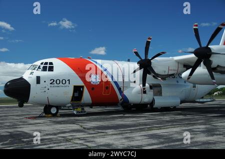 USCG Hercules geparkt Stockfoto