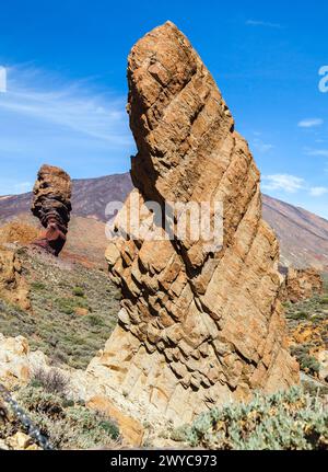 Felsformation in der Nähe des Vulkans Teide auf Teneriffa Stockfoto