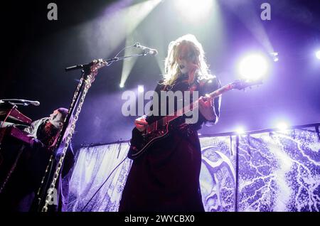 Zetra spielt im Fuzz Live Music Club, Athen/Griechenland, April 2024 Stockfoto