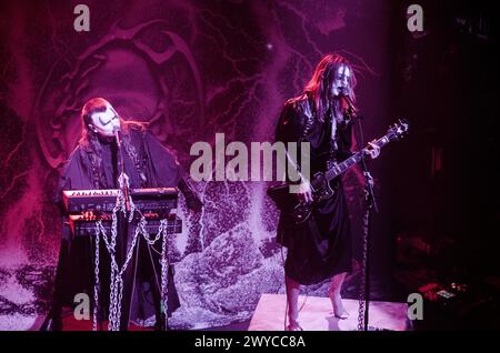 Zetra spielt im Fuzz Live Music Club, Athen/Griechenland, April 2024 Stockfoto