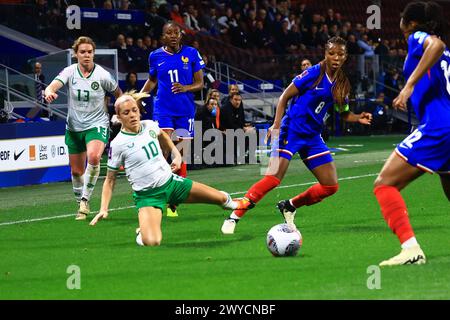 Metz, Frankreich. April 2024. © PHOTOPQR/LE REPUBLICAIN LORRAIN/Gilles WIRTZ ; Metz ; 05/04/2024 ; Metz stade St Symphorien France Irlande - Women Soccer France vs ireland Credit: MAXPPP/Alamy Live News Stockfoto