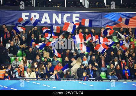 Metz, Frankreich. April 2024. © PHOTOPQR/LE REPUBLICAIN LORRAIN/Gilles WIRTZ ; Metz ; 05/04/2024 ; Metz stade St Symphorien France Irlande - Women Soccer France vs ireland Credit: MAXPPP/Alamy Live News Stockfoto