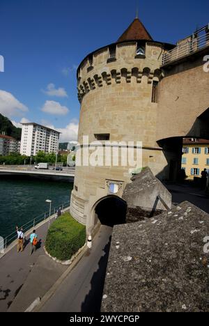 Turm in Luzern, Schweiz Stockfoto