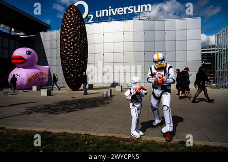 Prag, Tschechische Republik. April 2024. Comic-Con Prag 2024, Treffen der Fans von Comics, Science-fiction- und Fantasy-Filmen, Serien und Büchern in Prag, Tschechische Republik, 5. April 2024. Quelle: Roman Vondrous/CTK Photo/Alamy Live News Stockfoto