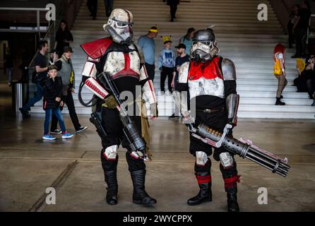 Prag, Tschechische Republik. April 2024. Comic-Con Prag 2024, Treffen der Fans von Comics, Science-fiction- und Fantasy-Filmen, Serien und Büchern in Prag, Tschechische Republik, 5. April 2024. Quelle: Roman Vondrous/CTK Photo/Alamy Live News Stockfoto