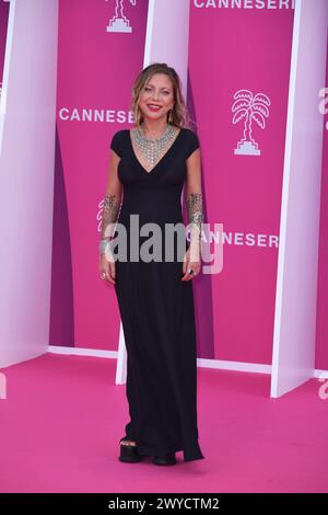 Cannes, Frankreich. April 2024. CANNES, FRANKREICH - 05. APRIL: Doully nimmt an der Eröffnungszeremonie während des 7. Canneseries International Festivals am 5. April 2024 in Cannes Teil. Quelle: Media Pictures/Alamy Live News Stockfoto