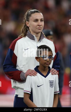 London, Großbritannien. April 2024. London, England, 5. April 2024: Niamh Charles (3 England) während des Spiels der UEFA Women's Euro 2025 zwischen England und Schweden im Wembley Stadium in London (Alexander Canillas/SPP) Credit: SPP Sport Press Photo. /Alamy Live News Stockfoto