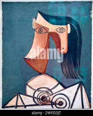 "Kopf einer Frau", 1939, Pablo Picasso, Picasso Museum, Paris, Frankreich, Europa. Stockfoto