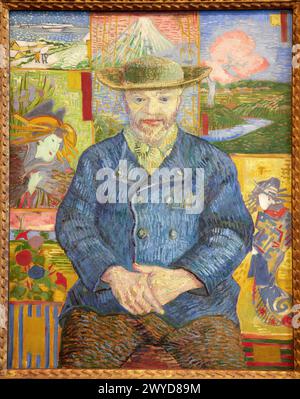 Porträt von Pere Tanguy. Vincent Van Gogh. Rodin Museum. Paris. Frankreich. Stockfoto