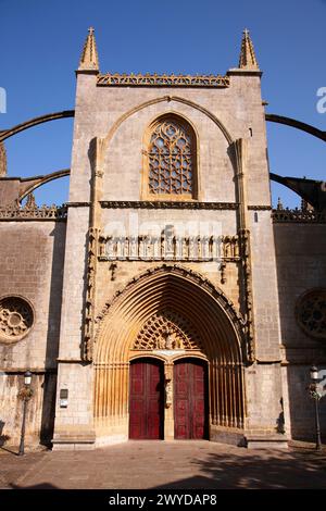 Kirche Santa Maria, Lekeitio, Biskaya, Baskenland, Spanien. Stockfoto