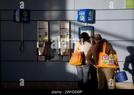 Neues T4-Terminal im internationalen Flughafen Madrid Barajas, Spanien. Stockfoto