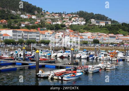 Darsena, Muros, Ria de Muros e Noia, A Coruña Provinz, Galizien, Spanien. Stockfoto