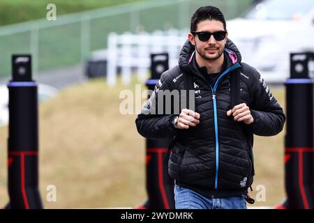 Suzuka, Japan. April 2024. Esteban Ocon (FRA) Alpine F1 Team. 06.04.2024. Formel-1-Weltmeisterschaft, Rd 4, Großer Preis Von Japan, Suzuka, Japan, Qualifizierender Tag. Das Foto sollte lauten: XPB/Alamy Live News. Stockfoto