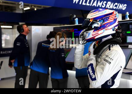 Suzuka, Japan. April 2024. Logan Sargeant (USA) Williams Racing. 06.04.2024. Formel-1-Weltmeisterschaft, Rd 4, Großer Preis Von Japan, Suzuka, Japan, Qualifizierender Tag. Das Foto sollte lauten: XPB/Alamy Live News. Stockfoto