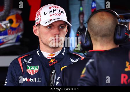 Suzuka, Japan. April 2024. Max Verstappen (NLD) Red Bull Racing. 06.04.2024. Formel-1-Weltmeisterschaft, Rd 4, Großer Preis Von Japan, Suzuka, Japan, Qualifizierender Tag. Das Foto sollte lauten: XPB/Alamy Live News. Stockfoto