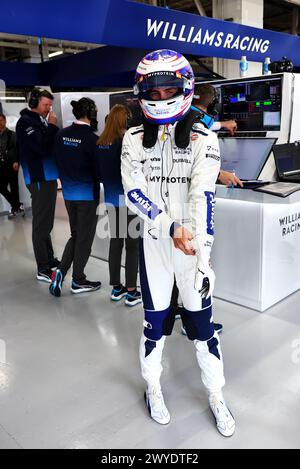 Suzuka, Japan. April 2024. Logan Sargeant (USA) Williams Racing. 06.04.2024. Formel-1-Weltmeisterschaft, Rd 4, Großer Preis Von Japan, Suzuka, Japan, Qualifizierender Tag. Das Foto sollte lauten: XPB/Alamy Live News. Stockfoto