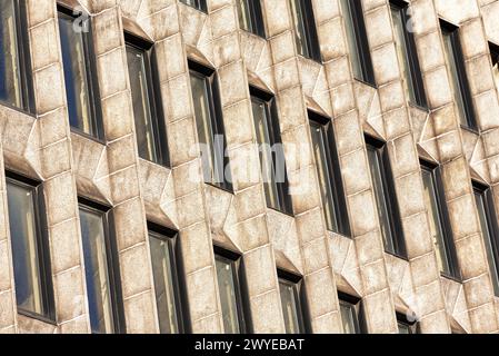 Oviedo, Asturien, Fürstentum Asturien. Gebäude an der Uria Street Stockfoto