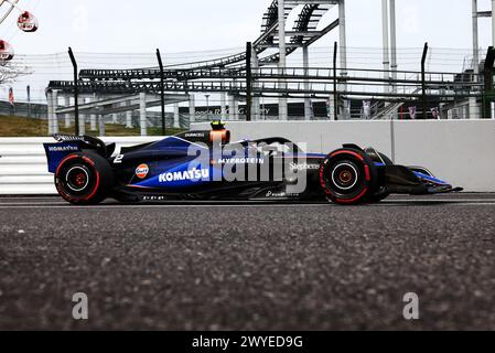 Suzuka, Japan. April 2024. Logan Sargeant (USA) Williams Racing FW46. 06.04.2024. Formel-1-Weltmeisterschaft, Rd 4, Großer Preis Von Japan, Suzuka, Japan, Qualifizierender Tag. Das Foto sollte lauten: XPB/Alamy Live News. Stockfoto