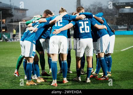 April 2024, Lyngby, Dänemark. Superligakampen mellem Lyngby Boldklub og ob i Lyngby fredag den 5. april 2024. Quelle: Ritzau/Alamy Live News Stockfoto