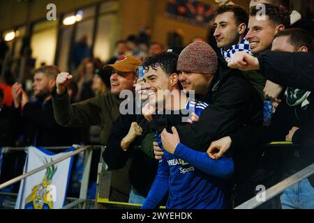 April 2024, Lyngby, Dänemark. Superligakampen mellem Lyngby Boldklub og ob i Lyngby fredag den 5. april 2024. Quelle: Ritzau/Alamy Live News Stockfoto