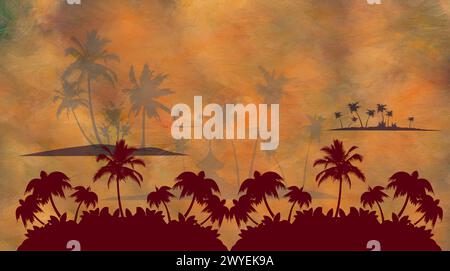 Kokospalme Stock Vektor