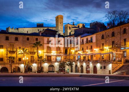 Plaza Mayor, Trujillo, Extremadura, Spanien Stockfoto