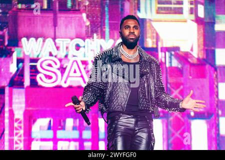 Mailand, Italien. März 2024. Jason Derulo tritt live auf der Nu King Tour am 27. März 2024 im Forum Assago in Mailand auf. (Foto: Alessandro Bremec/NurPhoto) Credit: NurPhoto SRL/Alamy Live News Stockfoto