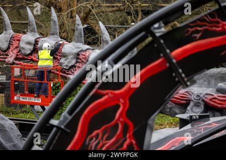 Nemesis, Alton Towers 2024 Stockfoto