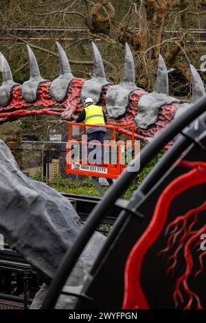 Nemesis, Alton Towers 2024 Stockfoto