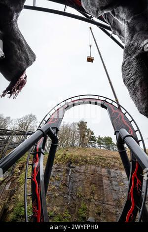 Nemesis, Alton Towers 2024 Stockfoto