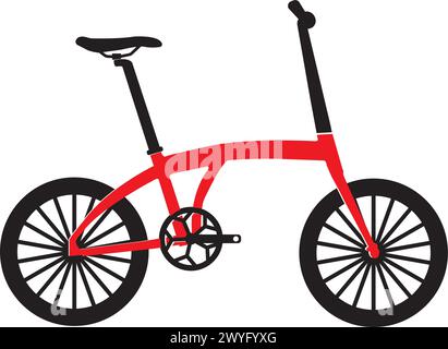 Faltendes Fahrrad Symbol Vektor Illustration Symbol Design Stock Vektor