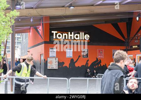 München, Deutschland. April 2024. München, 5. April 2024: Haupteingang der Tonhalle im Werksviertel, München. (Sven Beyrich/SPP) Credit: SPP Sport Press Photo. /Alamy Live News Stockfoto