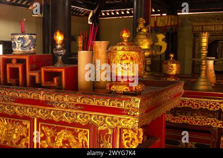 Hing am Mieu-Tempel im Verbotenen Purpur-Stadtkomplex in Hue in Vietnam in Südostasien Stockfoto