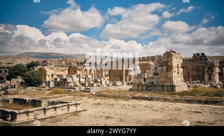 Heliopolis Tempelanlage in Baalbek Stockfoto