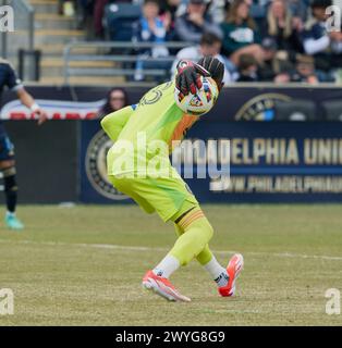 CHESTER, PA, USA - 30. MÄRZ 2024 - MLS-Spiel zwischen Philadelphia Union und Minnesota United FC im Subaru Park. Stockfoto