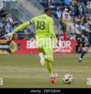 CHESTER, PA, USA - 30. MÄRZ 2024 - MLS-Spiel zwischen Philadelphia Union und Minnesota United FC im Subaru Park. Stockfoto