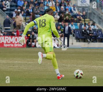 CHESTER, PA, USA - 30. MÄRZ 2024 - MLS-Spiel zwischen Philadelphia Union und Minnesota United FC im Subaru Park. Stockfoto