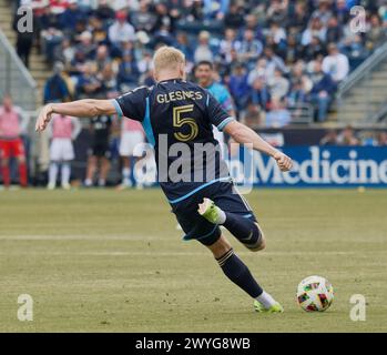 CHESTER, PA, USA - 30. MÄRZ 2024 - MLS-Spiel zwischen Philadelphia Union und Minnesota United FC im Subaru Park. Stockfoto