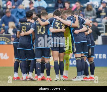 CHESTER, PA, USA - 30. MÄRZ 2024 - MLS-Spiel zwischen Philadelphia Union und Minnesota United FC im Subaru Park. Stockfoto