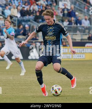 CHESTER, PA, USA - 30. MÄRZ 2024 - MLS-Spiel zwischen Philadelphia Union und Minnesota United FC im Subaru Park. Stockfoto