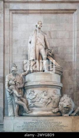 Gedenkstätte in der St Paul's Cathedral, London, England, Großbritannien an Vizeadmiral Horatio Viscount Nelson Stockfoto