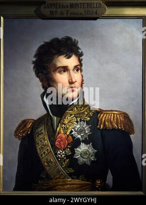 Marschall Jean Lannes, 1834, J. Volpelière, nach Paulin-Guérin und F. Gérard, Musée de lArmée, Hôtel National des Invalides, Paris, Frankreich. Stockfoto