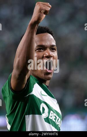 April 2024. Lissabon, Portugal. Geny Catamo (21), Sporting CP gegen SL Benfica Credit: Alexandre de Sousa/Alamy Live News Stockfoto